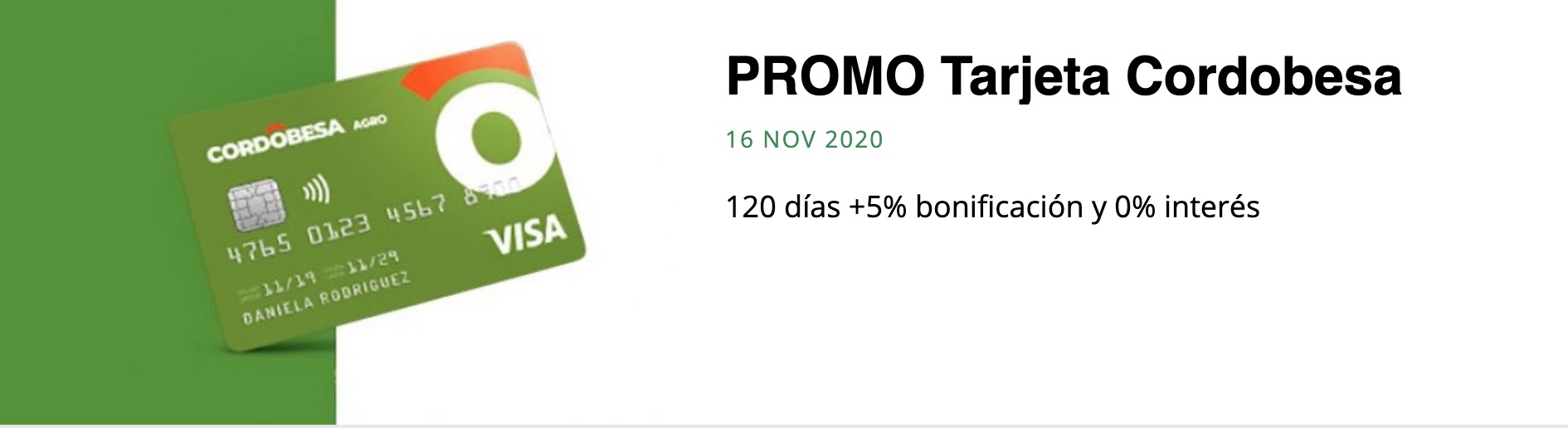 Promo Tarjeta Cordobesa